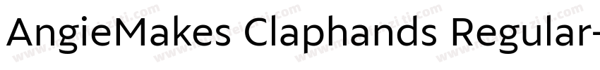 AngieMakes Claphands Regular字体转换